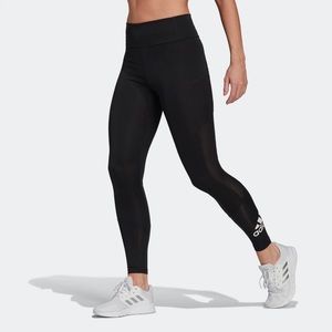 adidas women's big logo sport high rise tights XS